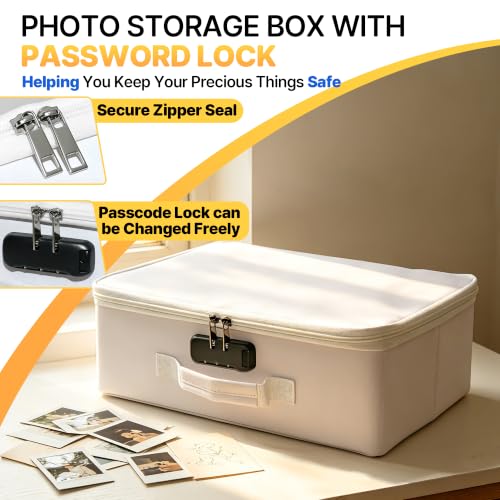 Photo Storage Box with 18 Inner Photo Case, Photo | Home Organization - Image 4