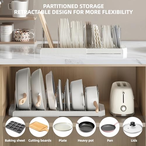 Expandable Pot and Pan Organizer Rack for Kitchen Ca | All Products - Image 3