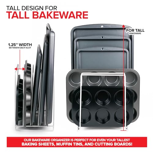Stock Your Home White (2 Pack) Extra Tall Steel Baking Pan - Image 6