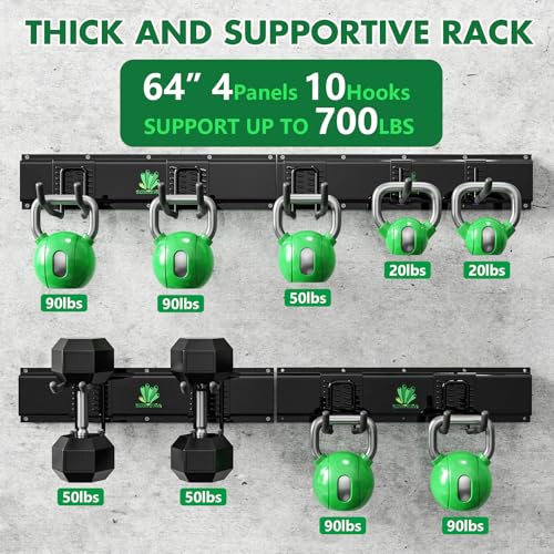 64" Garage Tool Organizer Wall Mount - 720lbs Garden Tool - Image 4