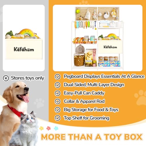 Dog Toy Basket with Pegboard, Dogs Toy Bin with Storage Organizer - Image 7