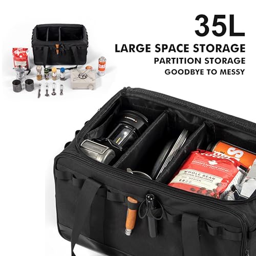 35L Camping Bag,Tactical Duffle Bag with Waterproof Bottom - Image 5