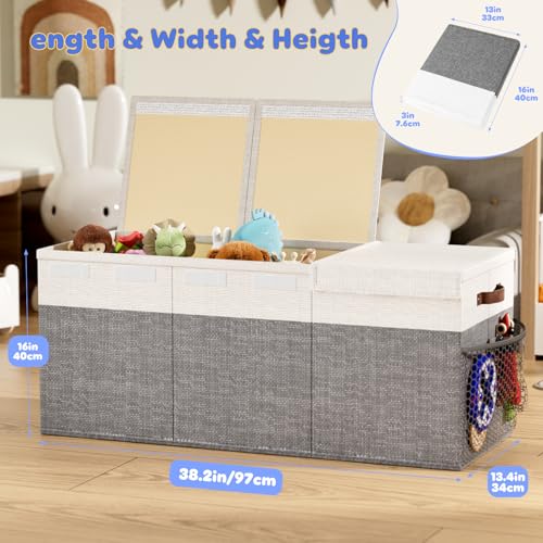 Dayacoco Extra Large Toy Box, Collapsible Toy Storage - Image 4