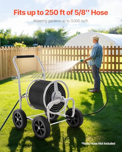 VEVOR Hose Reel Cart, Hold Up to 250 ft of 5/8’’ Hose - Image 5