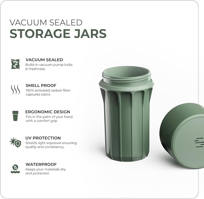 Staze Preserve Vacuum Sealed Storage Jars (148ml) | Food Storage Container with Protection - (AUTUMN TRIO)