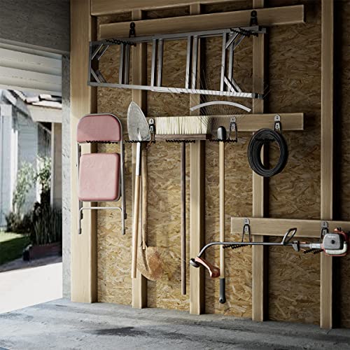 Garage Hooks 11.8" Long with 2 Extension Storage Straps (4 Pack) - Image 3