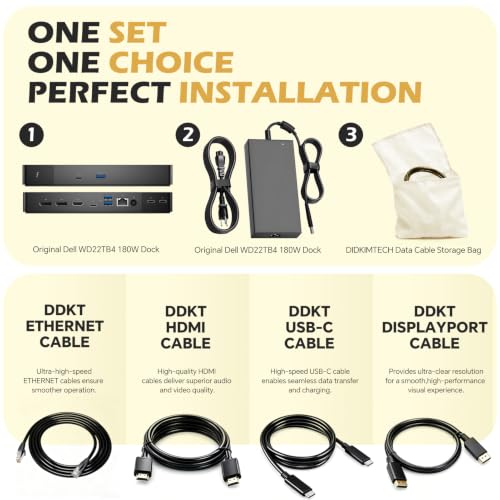WD22TB4 Dell Thunderbolt 4 Dock, 180W - 40Gbps - Image 3