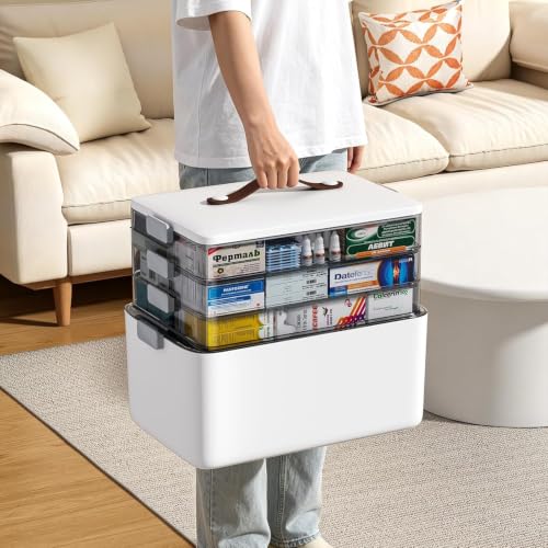JOYBOS Medicine Storage Box Organizer, Plastic - Image 7