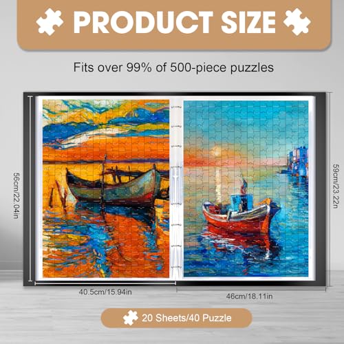 Demine Puzzle Storage Folder for 500 Pieces – Portable - Image 4