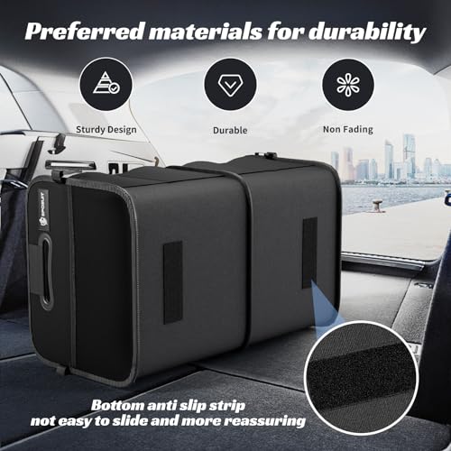 Trunk Organizer for Car - 70L Collapsible Sturdy Car - Image 4