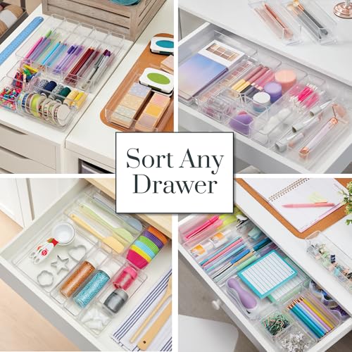 STORi SimpleSort 10-Piece Stackable Clear Drawer Organizer Set | - Image 5