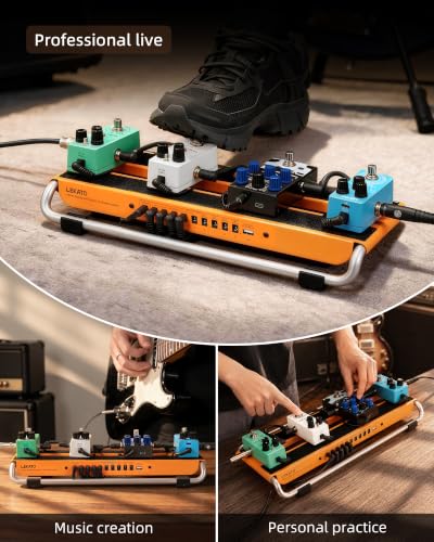 LEKATO Guitar Pedal Board, Pedal Board with Built-in Power Supply - Image 7
