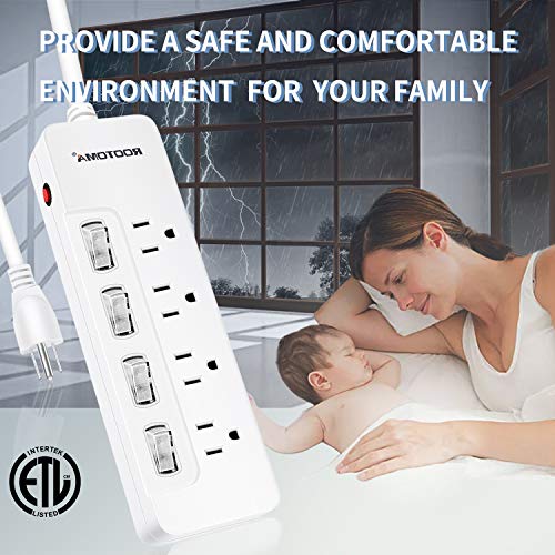 Appliance Extension Cord with Individual Switches on Off - 6 FT - Image 4