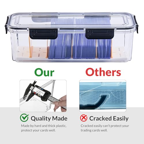 Trading Card Storage Box for Toploaders with Dividers, 2 Pack - Image 7