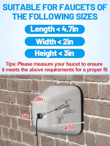 Outdoor Faucet Covers for Winter, Easy to Install Insulated Foam - Image 3