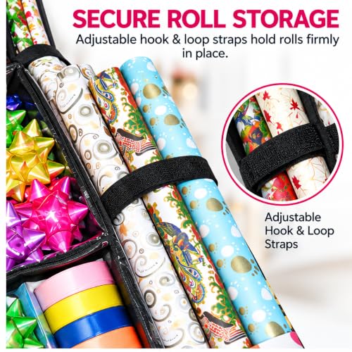 Freegrace Hanging Gift Wrap Organizer - Wrapping Paper - Image 6