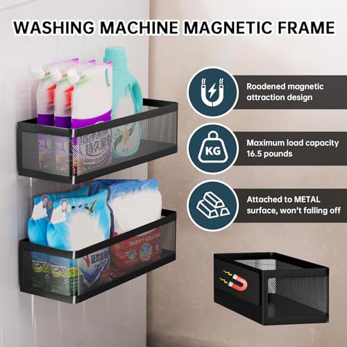 2-Pack Magnetic Shelves Laundry Room Organization - Image 4