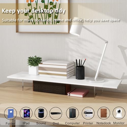 Monitor Stand Riser,Wood & Acrylic Computer Monitor | All Products - Image 4