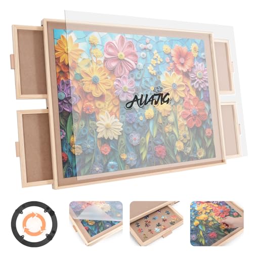 ALL4JIG 2000 Piece Rotating Puzzle Board with 4 Drawers - Image 2