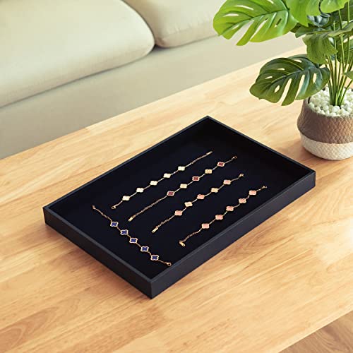 Black Velvet Stackable Jewelry Tray Showcase Display | Jewelry Organiz - Image 7