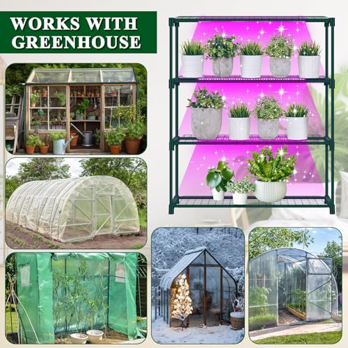 Vercraft 4 Tier Winter Greenhouse with Shelves 42x12x35 Inch 24W - Image 7