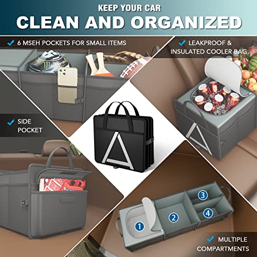 K KNODEL Trunk Organizer Storage with Cooler for Car - Image 7