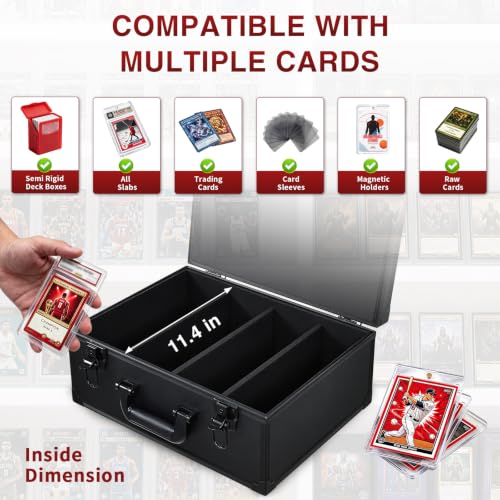 Graded Card Storage Box with 4-Slot Display Window | Home Organization - Image 5