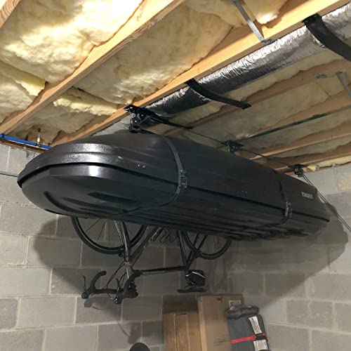 Teal Triangle Cargo Box Hoist, Garage Pulley Lift System - Image 7