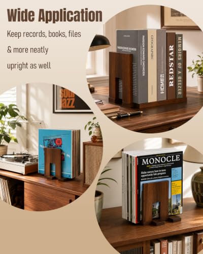 Uniclife Vinyl Record Storage Rack Wooden Vinyl Record - Image 7