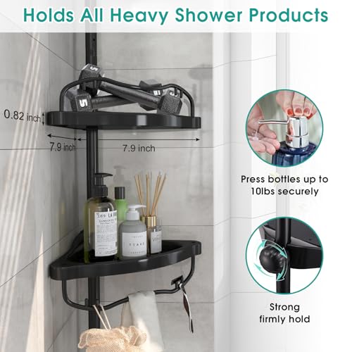 Lilyvane Corner Shower Caddy: Rustproof 125" Tension | All Products - Image 5