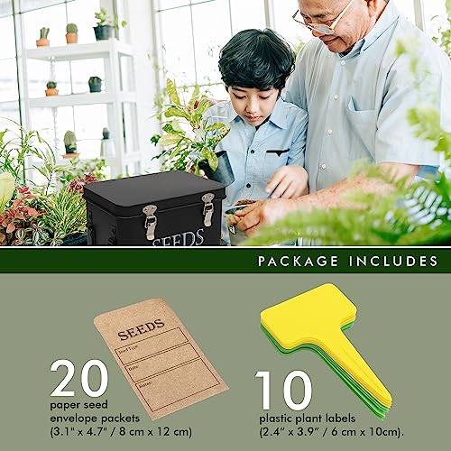 Garden Seed Storage Box with Dividers Seeds Packet | Home Organization - Image 5