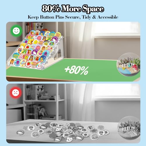 4 Pack 7 Tier Clear Acrylic Display Stand with Fence | All Products - Image 4
