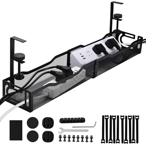 Under Desk Cable Management Tray 25.3 Inch, Clamp-On | All Products - Image 2