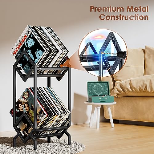 Vinyl Record Storage Rack, Record Holder 160-200 LP - Image 5