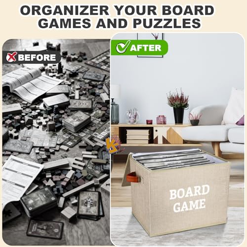 Board Game Storage Kit Include Storage Basket and 10pcs - Image 5