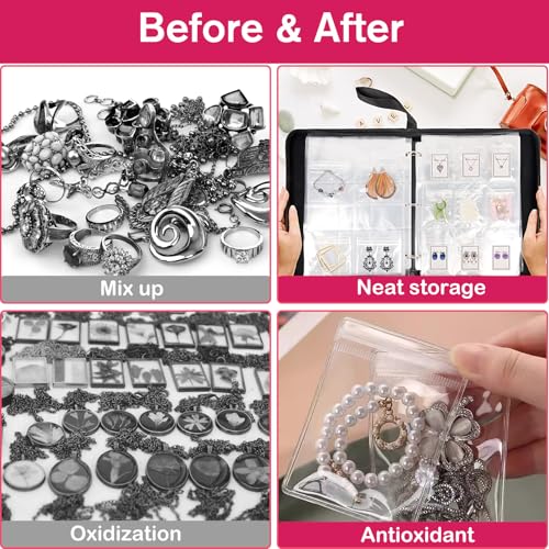 ChezMax Large Jewelry Organizer Storage Book, Jewelry - Image 7