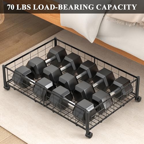Hleelomi Under Bed Storage with Wheels, 360° Rotating - Image 5