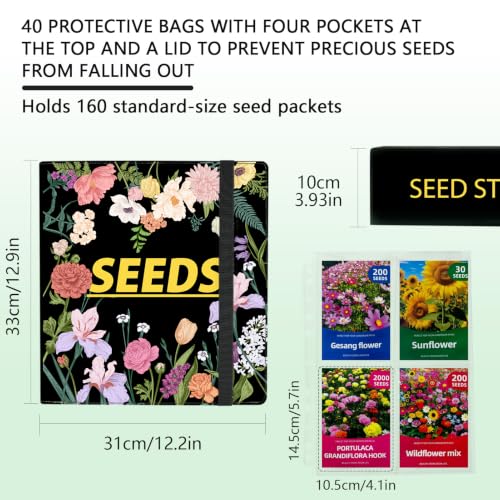 Garden Seed Packet Storage Organizer Binder Seed Book Organizer - Image 4