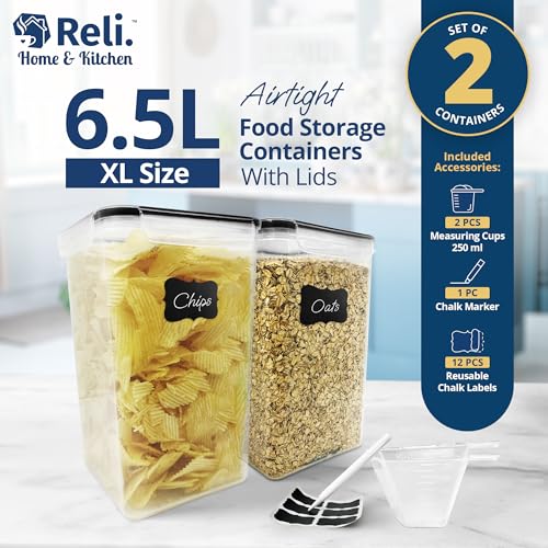 Reli. 6.5L Airtight Food Storage Containers with Lids (2 - Image 4