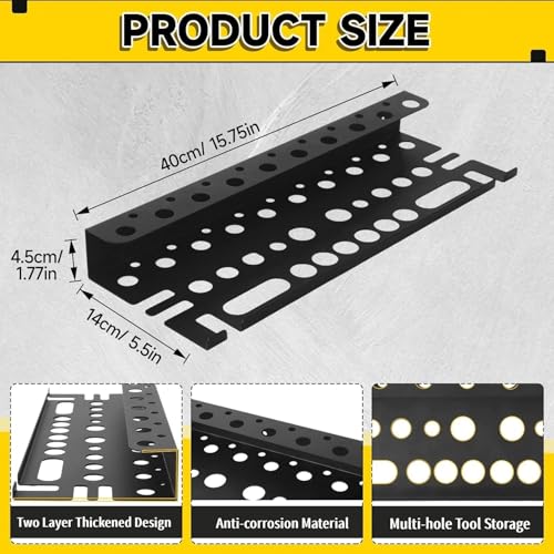 Metal Screwdriver Organizer, 15.75inch Utility Wall Mount - Image 3