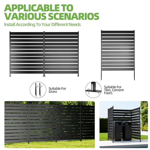 Privacy Fence Screen for AC & Trash, 63" H × 38" W Metal - Image 6