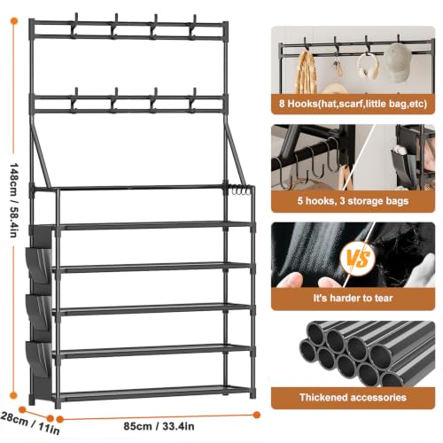 OYREL Shoe Rack, 5 Tier Shoes Storage Organizer with | All Products - Image 4