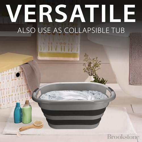 BROOKSTONE Collapsible Laundry Basket Set, Modern Medium - Image 6