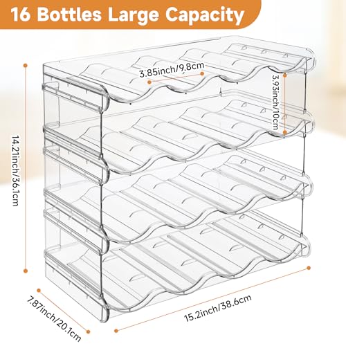 spospo Water Bottle Organizer 4 Tier Large Compartme | All Products - Image 4