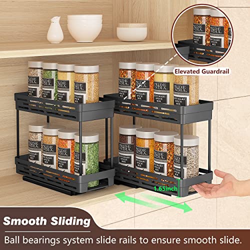 Pull Out Spice Rack Organizer for Cabinet, 3 Packs Slide Out - Image 6