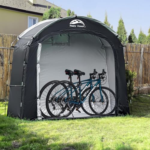 Bike Storage Shed Tent, Waterproof Portable Bicycle Cover Shed - Image 3
