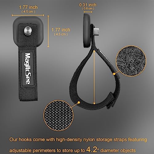 Updated 4 Pack Heavy Duty Magnetic Hook Straps | Garage Storage - Image 3