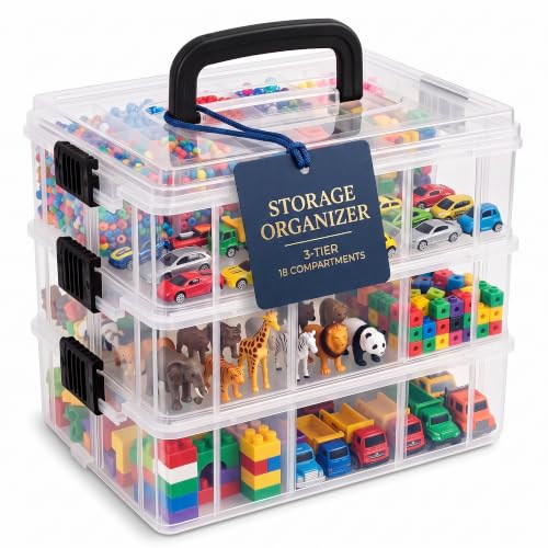 Bins & Things 3-Tier Sewing Kit - Stackable Craft Storage Box - Image 2
