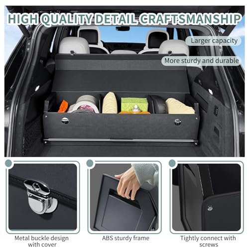 Car Trunk Organizer, Leather Trunk Organizer for Suv - Image 6