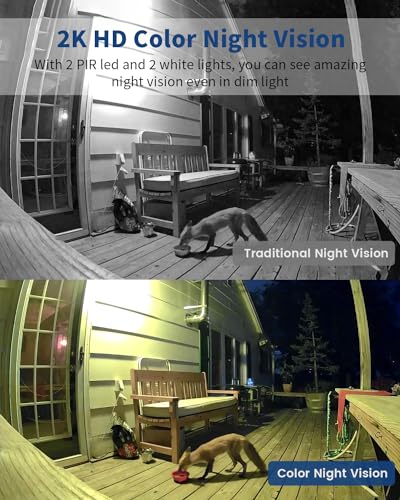 Security Cameras Wireless Outdoor, Battery Powered 2k Color Night - Image 4